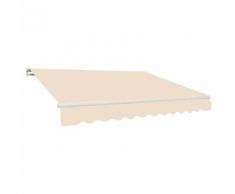 Tenda Da Sole Barra Quadra 200x300 Cm Tessuto In Poliestere Beige Unito
