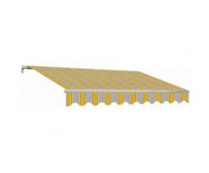 Tenda Da Sole Barra Quadra 300x200 Cm Tessuto In Acrilico Masi Riga Gialla