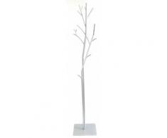 Appendiabiti Da Terra 33x33x180 Cm In Ferro Battuto Vasconi Platano Argento