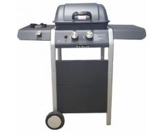 Barbecue A Gas Gpl A Pietra Lavica 2 Fuochi Manieri Gordon Burner Bbc 2f Nero