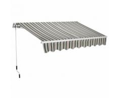 Tenda Da Sole Barra Quadra 200x250 Cm Tessuto In Poliestere Riga Verde