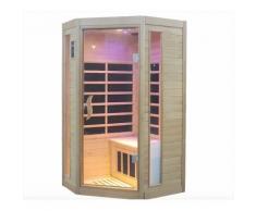 Sauna Finlandese Ad Infrarossi 2 Posti 107x93 Cm In Hemlock Canadese H188 Vorich Princess Eco