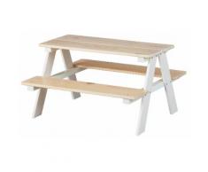 Set Birreria Da Giardino In Legno Tavolo Con Panche Bauer Pic Nic Bimbi