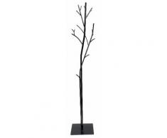 Appendiabiti Da Terra 33x33x180 Cm In Ferro Battuto Vasconi Platano Nero