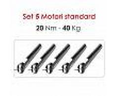 Rogiam Offerta 5 Motori per tapparelle e tende da sole 20 nm / 40 kg (set20n)