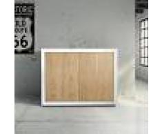 Milani Home CHAD - credenza in legno massello 110 x 45 x 85