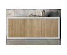 Milani Home CARLYLE - credenza in legno massello 186 x 45 x 75