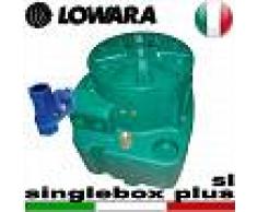 Lowara - Stazione di sollevamento SINGLEBOX PLUS - SL - VNR per acque nere completa di kit slitta e valvola antiriflusso - predisposta per una pompa sommersa