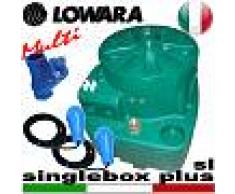 Lowara - Stazione di sollevamento SINGLEBOX PLUS - MULTI - SL - VNR per acque nere completa di kit slitta - valvola antiriflusso - galleggianti speciali - predisposta per una pompa sommersa senza galleggiante