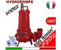 HYDROPOMPE F202 - Pompa sommersa trifase con girante vortex per fognature e acque sporche
