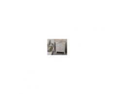 Milani Home JEROME - comodino in legno massello 58 x 40 x 66