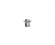 Milani Home KEYRON - Barbecue a gas in acciaio inox 3 fuochi + 1 fuoco laterale