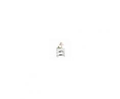 Milani Home JEFFREY - comodino in legno massello tornito 56 x 46 x 63