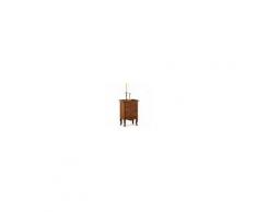 Milani Home JIMMY - comodino in legno massello 43 x 32 x 64