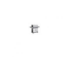 Milani Home VULCAN - Barbecue a gas in acciaio inox 5 fuochi + 1 fuoco laterale
