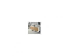 Milani Home CALEB - madia moderna in legno massello 186 x 45 x 87