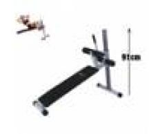 KOOLOOK Adjustable Bench Koolook White Panca Per Addominali Con Tubolare Xxl 50 Mm (DYHL03WHITE)