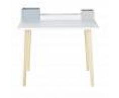 Maisons du Monde Scrivania per bambini bianca con scatole portaoggetti Elliot