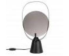 Maisons du Monde Lampada in metallo nero con specchio in vetro