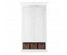 Maisons du Monde Dispensa bianca in legno L 95 cm Newport