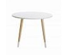Maisons du Monde Tavolo rotondo bianco per bambini, 60 cm Dreams