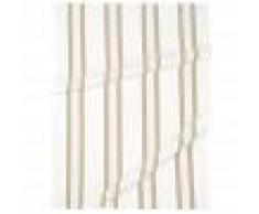 Maisons du Monde Strofinaccio in cotone con motivi a righe beige, 50x70 cm
