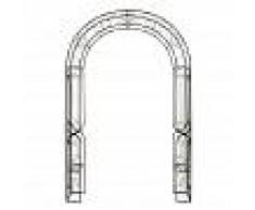 Maisons du Monde Arco da giardino in ferro marrone scuro effetto anticato St Germain