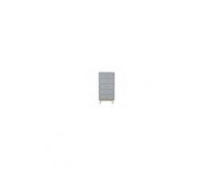 Maisons du Monde Cassettiera vintage a 5 cassetti grigio blu Sweet