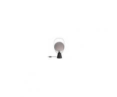 Maisons du Monde Lampada in metallo nero con specchio in vetro