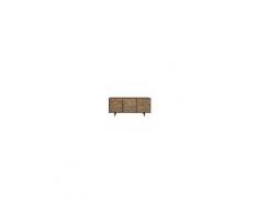 Maisons du Monde Credenza a 3 ante in legno massello di mango e motivi scolpiti Mombasa