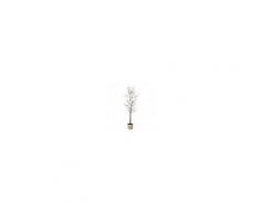 Maisons du Monde Pianta artificiale Magnolia e vaso intrecciato, H 170 cm