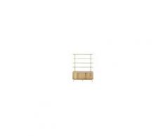 Maisons du Monde Scaffale a 3 ante in mango sbianchito e metallo Louxor