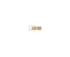 Maisons du Monde Credenza a 2 ante e 3 cassetti in legno massello di mango e marmo Connor