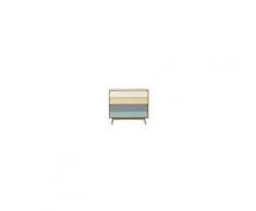 Maisons du Monde Cassettone vintage 4 cassetti multicolore Fjord