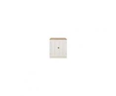 Maisons du Monde Mobile basso da cucina 2 ante in legno massello di mango bianco Cezanne