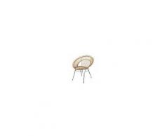 Maisons du Monde Poltrona da giardino in resina effetto rattan Muchacho
