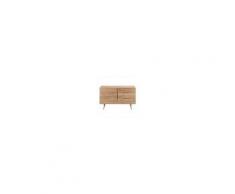 Maisons du Monde Credenza a un'anta e 3 cassetti in legno massello di mango Trocadero