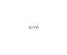 Maisons du Monde Attaccapanni bianco 3 ganci in legno RUBAN
