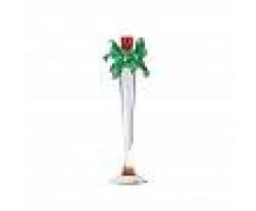 Driade Candelabro LEONARDO, trasparente/rosso/verde/ambra