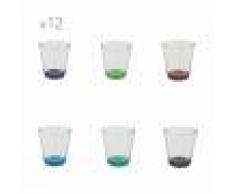 Galileo Tavola Set 12 bicchieri acqua 260ml, multicolore