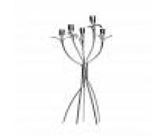 Driade Candelabro ANTONIETTA, ottone nichel lucido