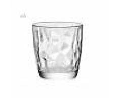 Tavola a colori Set 6 bicchieri acqua in vetro DIAMOND cl 30, trasparente