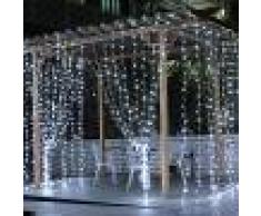 Silamp Ghirlanda a tenda 16 pendenti 320 led IP44 luce Fredda 3 metri GHI-320LED-WH
