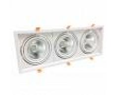 Silamp AR111 Ghiera portafaretto orientabile 60w 3x20w completa di 3 faretti LED