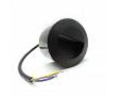 Silamp Segnapasso NERO 3w E9- faretto led da muro giardino casa illuminazione led