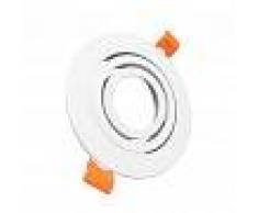 Silamp Portafaretto incasso Orientabile per faretto LED GU10 Led Ghiera ROTONDA
