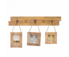 Portafoto In Legno Con Prtamemo E Appendino 73x42x6cm Adami
