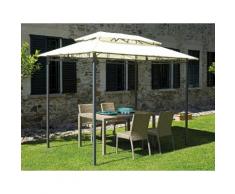 Gazebo Da Giardino In Ferro 3x2m Vorghini Ecrù