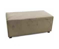 Panca In Velluto 100x48x44 Cm Soriani Tortora