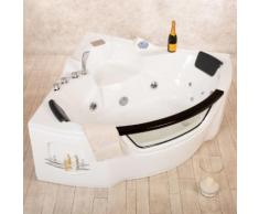 Vasca Idromassaggio Angolare 2 Posti 150x150 Cm Riscaldamento E Radio Vorich Easy Life Bianca